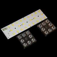 Module de lampadaire LED ZHAGA 49 mm en aluminium, carte MCPCB intelligente, LED SMD5050, 10 CE approuvés, 70 sources lumineuses, 150