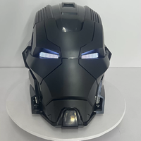 Casque de super-héros noir mat MK17 pour cosplay avec commande vocale
