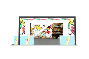 Bán Hot Modular 20ft x 20ft nhôm LED hộp Đèn đứng với thuốc nhuộm thăng hoa xách tay cho thương mại cho thấy tác động cao hiển thị - Product Image 3