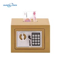 Duotai 17E Mini Ganzstahl-Münz-Safe Finger abdrucks chloss Wand montage Geldsp eicher Safe Home Sparschwein Großhandel
