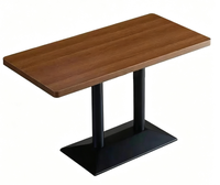 Ensemble de salle à manger moderne Wild Nature avec chaises latérales en rotin pour hôtels et cafés, idéal pour des environnements de repas décontractés