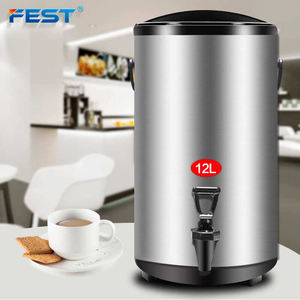 Contenedor de té de burbujas, barril aislado para té de boba, <span class=keywords><strong>termo</strong></span> frío y caliente de 8l, <span class=keywords><strong>10l</strong></span>, 12l, calentador de café - Product Image 1