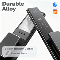 Hoogbeveiligde WiFi slimme deurvergrendeling met camera - fabrieks prijs aluminiumlegering voor houten/glas/stalen deuren