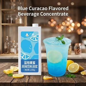 <span class=keywords><strong>Sirop</strong></span> concentré aromatisé au Curaçao <span class=keywords><strong>bleu</strong></span>, dilution 1:10, matière première pour bubble tea, thé au lait, soda, <span class=keywords><strong>cocktail</strong></span>, boisson - Product Image 1