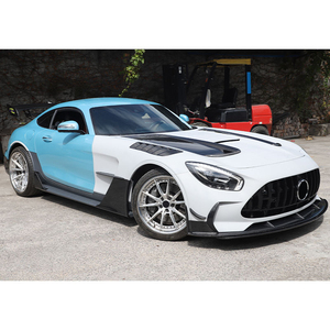 Kit carrosserie <span class=keywords><strong>Black</strong></span> Series semi-carbone pour <span class=keywords><strong>Mercedes</strong></span>-Benz AMG <span class=keywords><strong>GT</strong></span> 2015-2023 – Pare-chocs avant et arrière, jupes latérales, capot – Ensemble de mise à niveau léger - Product Image 4