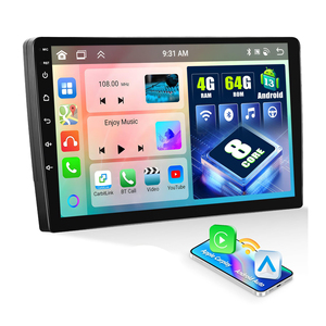 8 Core 4G+64G Universal Car Stereo <strong>with</strong> Wireless Carplay Android Auto Mirror Link <strong>WiFi</strong> <strong>GPS</strong> <strong>Navigation</strong> 9inch Android Car Radio - Product Image 1