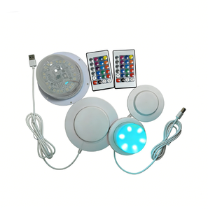 Base de lampe à induction <span class=keywords><strong>LED</strong></span> USB de remplacement pour meubles de table 85 mm 120 mm - Product Image 4