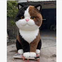 Peluche géante personnalisable chat/chien, jouet interactif sonore, animal en peluche surdimensionné, compagnon pour animaux de compagnie, cadeau