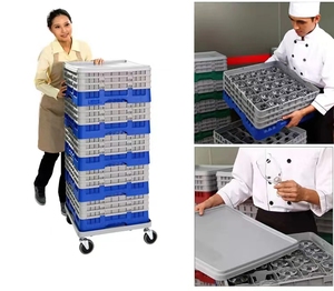 New 9D1 Assembled Plastic Rack for Glass Width <15CM Height <11.4CM <strong>Dishwasher</strong> Washing Wine Water Cup Storage Draining <strong>Basket</strong> - Product Image 5