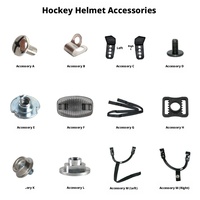 Pièces de casque de hockey sur glace : Attache rapide, sangle d'oreille, écrou de casque de hockey, composant universel pour casque
