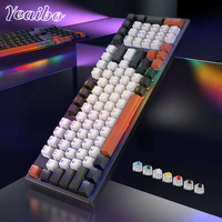 Teclado inalámbrico para gaming, dispositivo con interruptor arcoíris, WIN china, venta al por mayor, VX al Blue