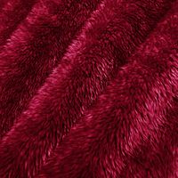 Vente en gros de couverture tricotée en molleton de corail rouge épais et coloré pour l'hiver