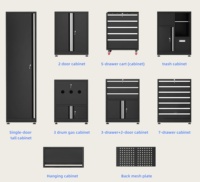 Gabinete de Herramientas Modular de Acero Resistente, Adecuado para Soluciones de Almacenamiento, Muebles de Banco de Trabajo Metálico para Taller Automotriz Profesional