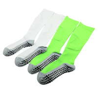 Chaussettes de football professionnelles avec poche pour protège-tibias, antidérapantes en silicone, à compression dégradée pour adultes, avec détail de la manchette