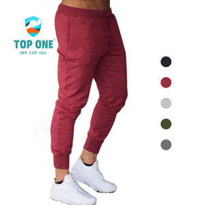 TopOne Joggers à séchage rapide pour hommes Pantalon d'entraînement de gymnastique conique en gros avec poches latérales pour le fitness et le divertissement sportif - Product Image 1