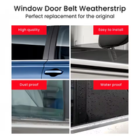 Juego de 4 burletes exteriores para ventanas de puerta Nissan Sentra B13 4D 1990-1994, repuesto #   80820-50Y01