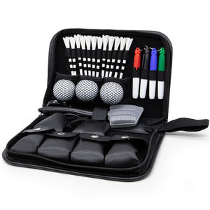 Sac d'accessoires de golf personnalisé en cuir OEM, porte-tee, marqueur de balle et outil de réparation de divots, coffret cadeau de golf - Product Image 2