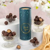 Emballage de festival de Noël de biscuit de bonbons aux pépites de chocolat de haute qualité Tubes de qualité alimentaire Conteneur de cylindre avec couvercle en métal