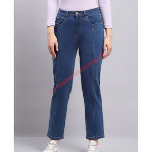 กางเกงผ้ายีนส์ของผู้หญิงวัสดุเกรดสูงอายุการเก็บรักษาที่ยาวนานพื้นผิวที่อุดมสมบูรณ์เหมาะสำหรับความต้องการในชีวิตประจำวันความพึงพอใจอย่างสมบูรณ์แบบรับประกัน - Product Image 3