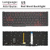 Teclado Retroiluminado US/RU/SP para Acer Nitro 5 AN515-56 AN515-57 AN515-45 AN515-57-974Y 4 Helios 300 PH315-54 LG05P-N12B3L