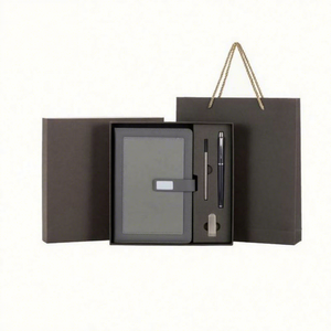 Set de Regalo de Cuaderno Ejecutivo, Incluye Cuaderno, Memoria USB, Bolígrafo Personalizado, Agenda 2024 de Lujo, Tapa Dura de PU, Planificador A5 de Cuero PP, 1 kg - Product Image 1