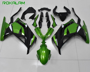 Kit de carénage de carrosserie pour Kawasaki ZX300 <span class=keywords><strong>Ninja</strong></span> <span class=keywords><strong>300</strong></span>, vert et noir, Kit de pièces détachées, 2013 2014 <span class=keywords><strong>2015</strong></span> 2016, EX <span class=keywords><strong>300</strong></span>, EX300 - Product Image 1