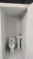 Toilette et douche modulaires Construction en acier Toilette portative pour les maisons en conteneur fabriquées en Chine