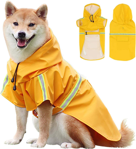 Ropa Impermeable y Resistente a la Nieve, Abrigo Reflectante para Mascotas con Estampado Sólido, <span class=keywords><strong>Chubasquero</strong></span> de PU para Perros <span class=keywords><strong>Labrador</strong></span> Retriever, Golden Retriever, Husky - Product Image 1