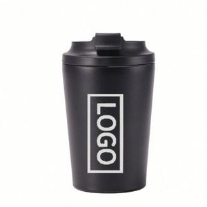 Mug à café isotherme en acier inoxydable à double paroi, anti-fuite, avec logo personnalisé, 12 oz (350 ml) - Product Image 2