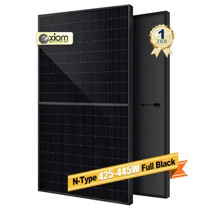 EU warehouse stock germany Monocrystalline solar panel home full black 430w 440w solar panels 425w all black frame pv module