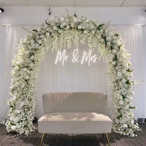 Toile de fond murale à fleurs 3D A-HOA004 pour la décoration de fond de photomaton de fête d'anniversaire de mariage avec support en métal - Product Image 5