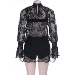 Ensemble de lingerie sexy en dentelle personnalisé 2026 avec short taille mi-haute et soutien-gorge trois quarts, pour femme, tenue de nuit et de club - Product Image 6