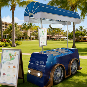 2025 Remorque Snacking Food Vending Chariots Mobile Italian Popsicle Ice Cream Cart - Product Image 5
