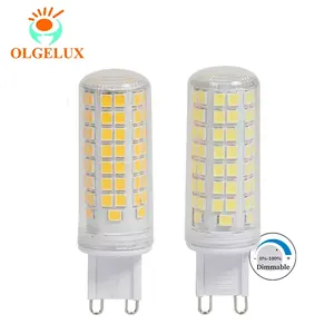 Sıcak satış G9 LED mükemmel dim yüksek lümen 5W 7W 12V AC120V/220V G4 G9 E14 mısır ışık