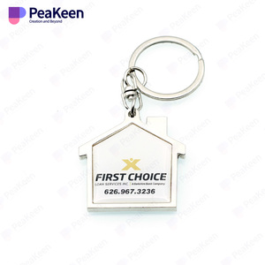 Bán Buôn Tùy Chỉnh Móc Khóa Khoảng Trống Llavero Kim Loại Nhà Miễn Phí Thiết Kế Kim Loại Móc Chìa Khóa De Pistola Bất Động Sản Chai Cụ Mở - Product Image 5