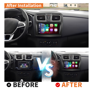 Autoradio Android avec GPS pour <span class=keywords><strong>Renault</strong></span> Sandero Symbol 2015-2020, Carplay, 64 Go, écran 9 pouces, lecteur multimédia, Bluetooth, Wifi, FM, SWC, OTA, 4 cœurs - Product Image 2