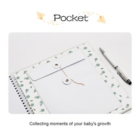 Livre de souvenirs de bébé personnalisé de haute qualité avec empreinte de bébé, journal de croissance du bébé, livre de souvenirs de la première année du bébé avec boîte