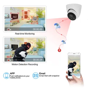 Caméra de vidéosurveillance extérieure 8Ch 4K Nvr Kit 8Mp dôme Poe caméras de sécurité système de Surveillance