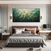 Peintures à la main personnalisées, grande œuvre d'art murale en texture 3D, art abstrait peint à la main, paysage texturé abstrait, peinture à l'huile