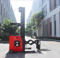 New Electric Stacker Forklift Reach Truck Lithium-Ion Battery AC Drive 1070mm Fork Length Seated Operation Restaurant Retail CQD
