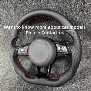 Para Volkswagen VW <span class=keywords><strong>Polo</strong></span> Golf 6 GTD Jetta Tiguan Passat B7 B8 Gti Gts R Gtd Golf7 Mk7 volante de cuero completo accesorios de coche - Product Image 6