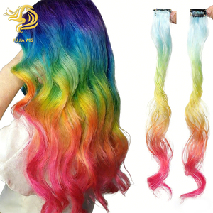Fujia U-part Clip-in fibra ad alta temperatura parrucchino soffice naturale dall'aspetto lungo dritto di estensione per le donne - Product Image 1