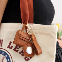Porte-monnaie Mini Mignon en Forme d'Enveloppe, Étui pour Écouteurs, Porte-clés en Cuir PU pour Femme, Impression UV de Haute Qualité - Vente Flash