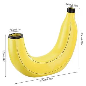 Vase en résine en forme de <span class=keywords><strong>banane</strong></span>, vase à fleurs mignon en forme de <span class=keywords><strong>banane</strong></span>, vase décoratif de table pour l'arrangement de fleurs, décoration de salon, chambre à coucher, décoration de la maison - Product Image 2