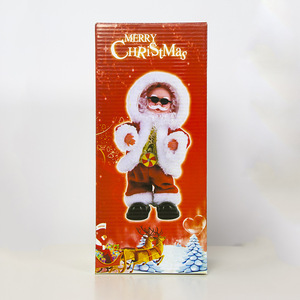 Décorations de noël navidad 2023 chapeau automatique électrique père noël poupée musique de noël jouets âgés pour les enfants - Product Image 3