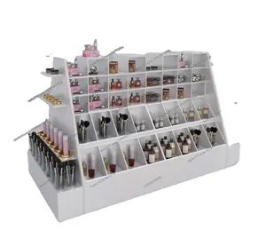 High quality supermarket display stand with acrylic retail store books&cups display stands