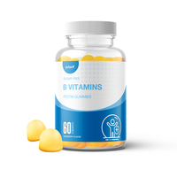 Yichao OEM Gummies sans sucre à base de vitamines B, gummies vitaminés B1 B12 B3, bonbons gélifiés multivitaminés en forme d'ours