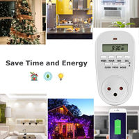 Mini interrupteur minuterie numérique LCD pour la maison, prise murale 1 sortie 16A 230V IP20, technologie NFC, CE