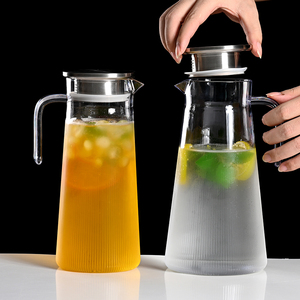 Jarra de agua acrílica, jugo, bebidas, cerveza, jarra de plástico con tapa, PC irrompible, resistente al calor para Hotel, restaurante, cantina, <span class=keywords><strong>Playa</strong></span> - Product Image 2