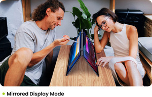 14 ''15.6'' 2K qkd Dual views máy tính xách tay màn hình bên ngoài với 360 dgrees có thể gập lại thiết kế cho biên tập viên, vốn chủ sở hữu Nhà phân tích - Product Image 3